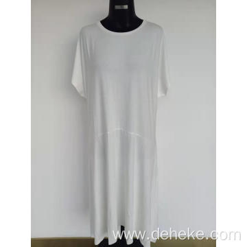 Women's knit solid long dress